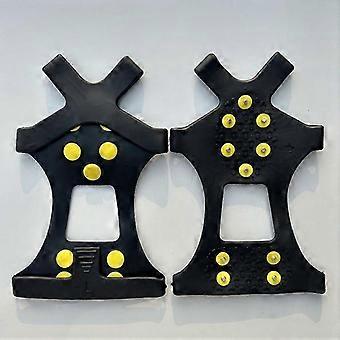 Anti-Slip Ice Claw Snow Grip Shoe Covers for Boots and Shoes, Rubber Studded Ideal for Walking on Snow and Ice.