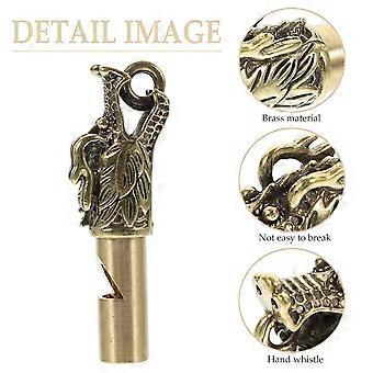 4Pcs Brass Whistle Hanging Whistle Decor Emergency Whistle Portable Camping Whistle for Kids