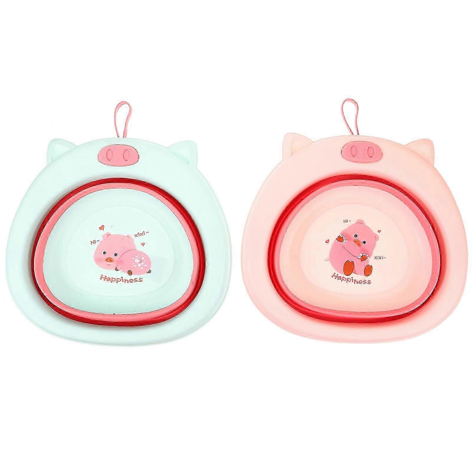 Lot de 2 lavabos pliables pour bébé