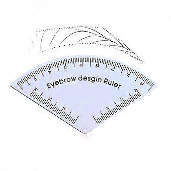 Eyebrow Mapping Tool for Fast Shaping and Accurate Design, Adjustable Plastic Ruler Template