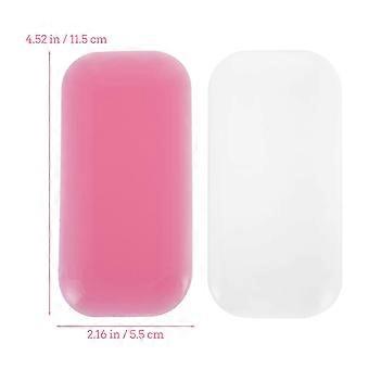 4pcs Silicone Pads Forehead Stickers Eyelash Extension Supplies (Assorted Color)