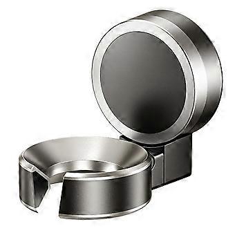 Opbevaringsstativ til hårtørrer med sugekop, foldbar, justerbar, vægmonteret holder til hårtørrer, aftagelig badeværelsesorganisator