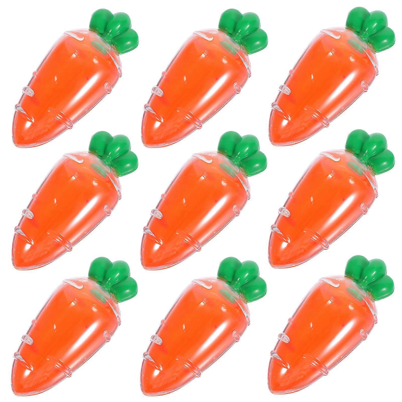 Plastic Candy Boxes Carrot Shape Gift Boxes for Candy Gift 10Pcs Pack