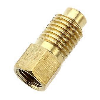 Car R134A Refrigerant Adapter 1/4 SAE to 1/2 Vacuum Pump Adapter Metal Connector