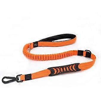 Strong Dog Leash with Padded Handle, Anti-Pull Rope, Elastic Training Leash Compatible with Medium and Large Dogs with Strong Pulling (110CM-150CM, Or