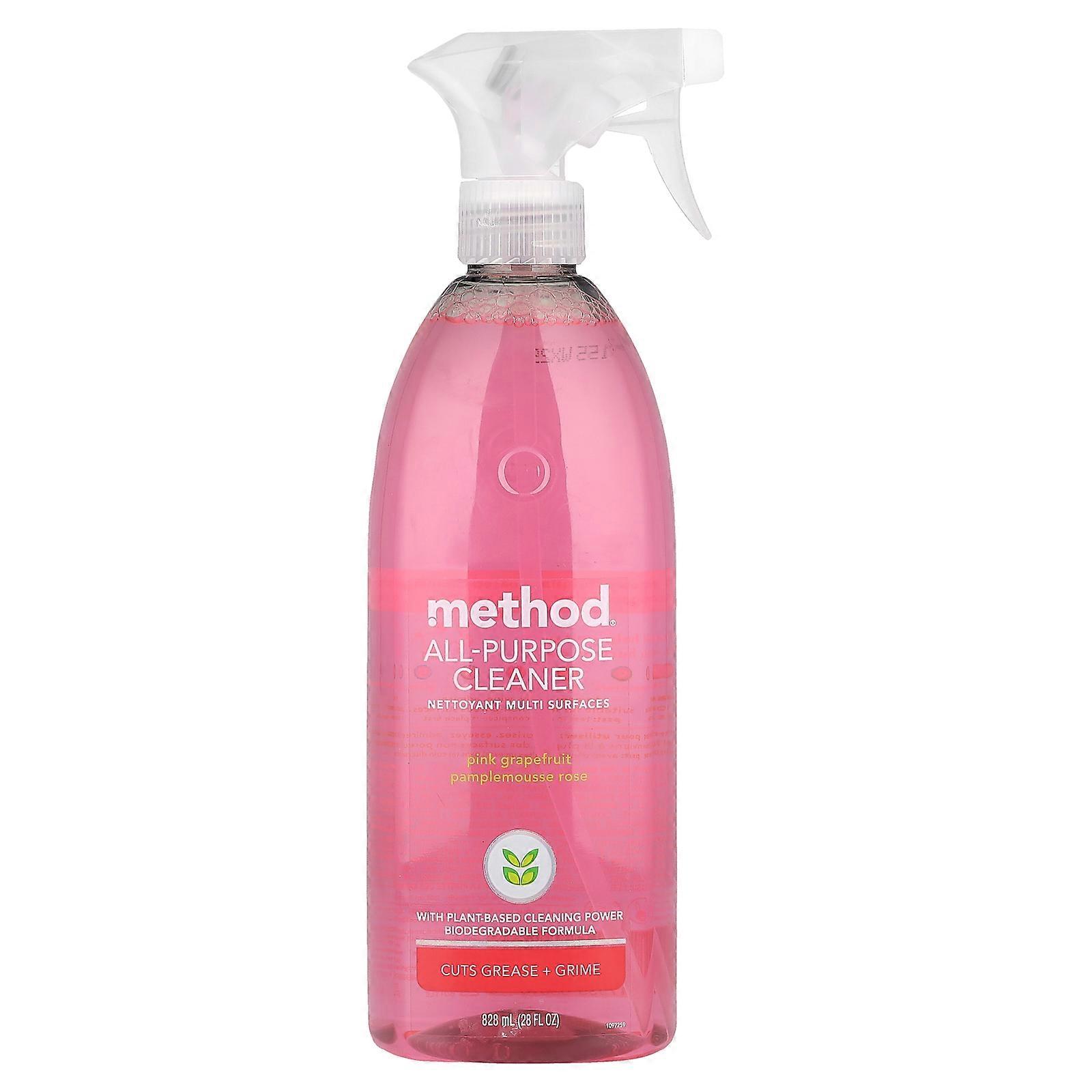 3 x Method, All-Purpose Cleaner, Pink Grapefruit, 28 fl oz (828 ml)