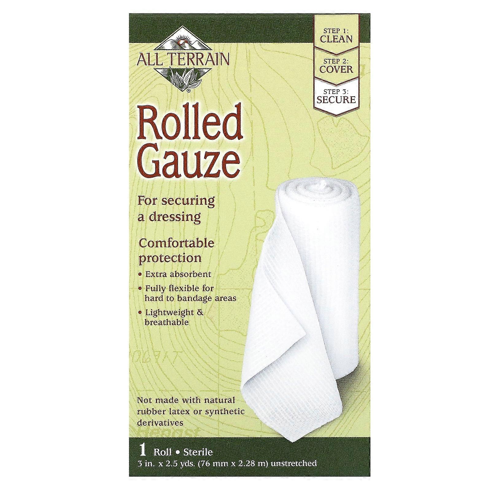 4 x All Terrain, Rolled Gauze, 1 Roll