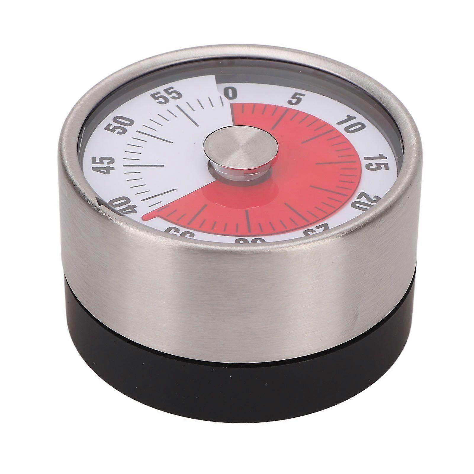 Mechanical Countdown Timer Retro Stainless Steel Loud Alarm