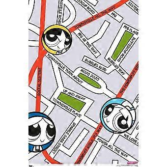 The Powerpuff Girls Group Map Jigsaw Puzzles DDA1275