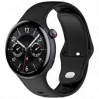 Silicone Watch Band with Silver Buckle Compatible with Watch 5