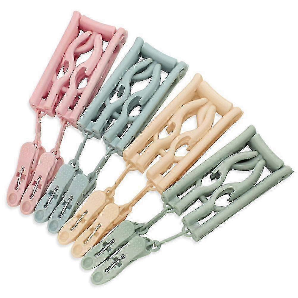 Non-Slip Foldable Hanger With Integrated Clip