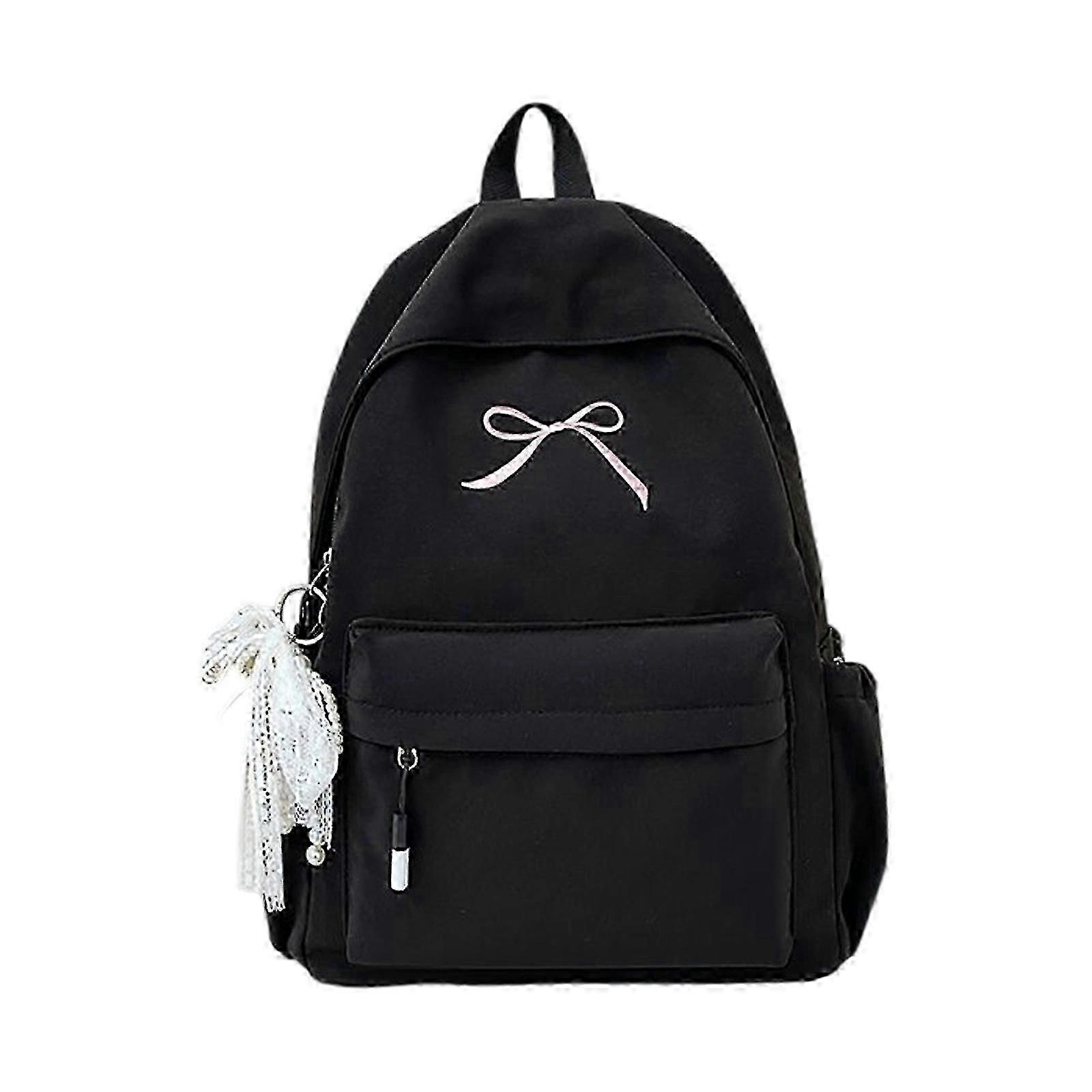 Large Capacity Bow Accent Nylon Daypack