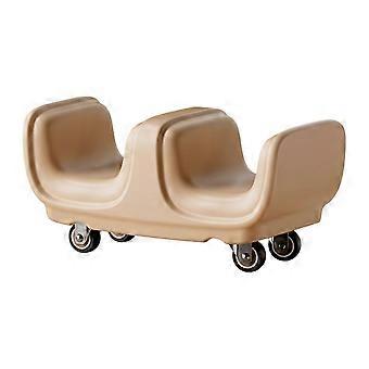 Rullo ergonomico a 4 ruote per esercizi addominali