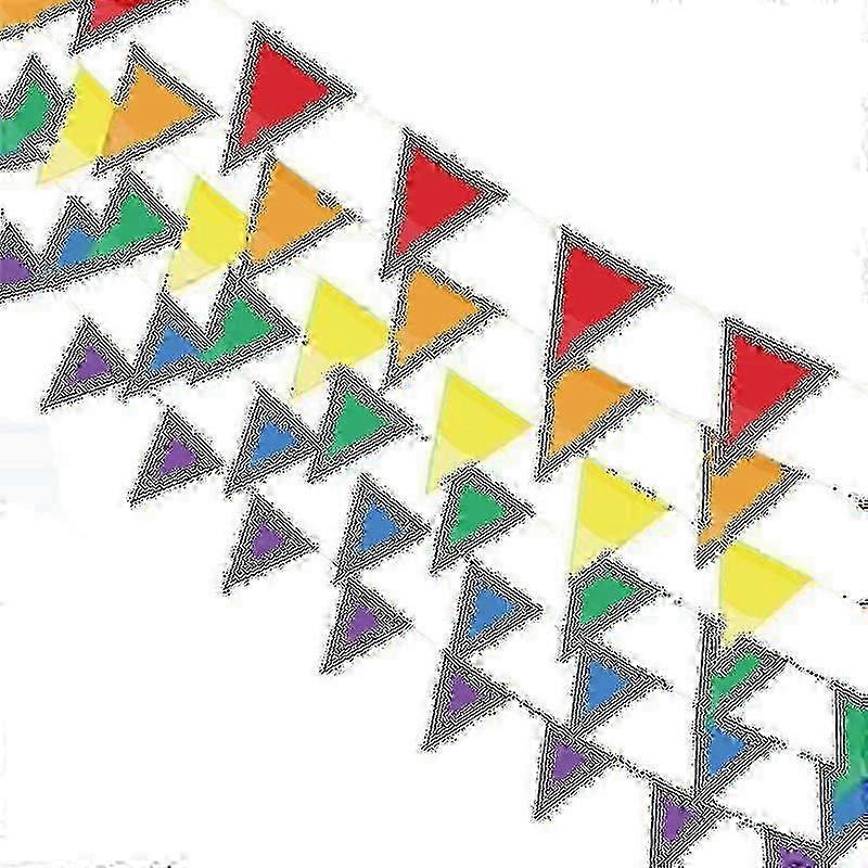 50m Durable Multicolour Triangle Garland