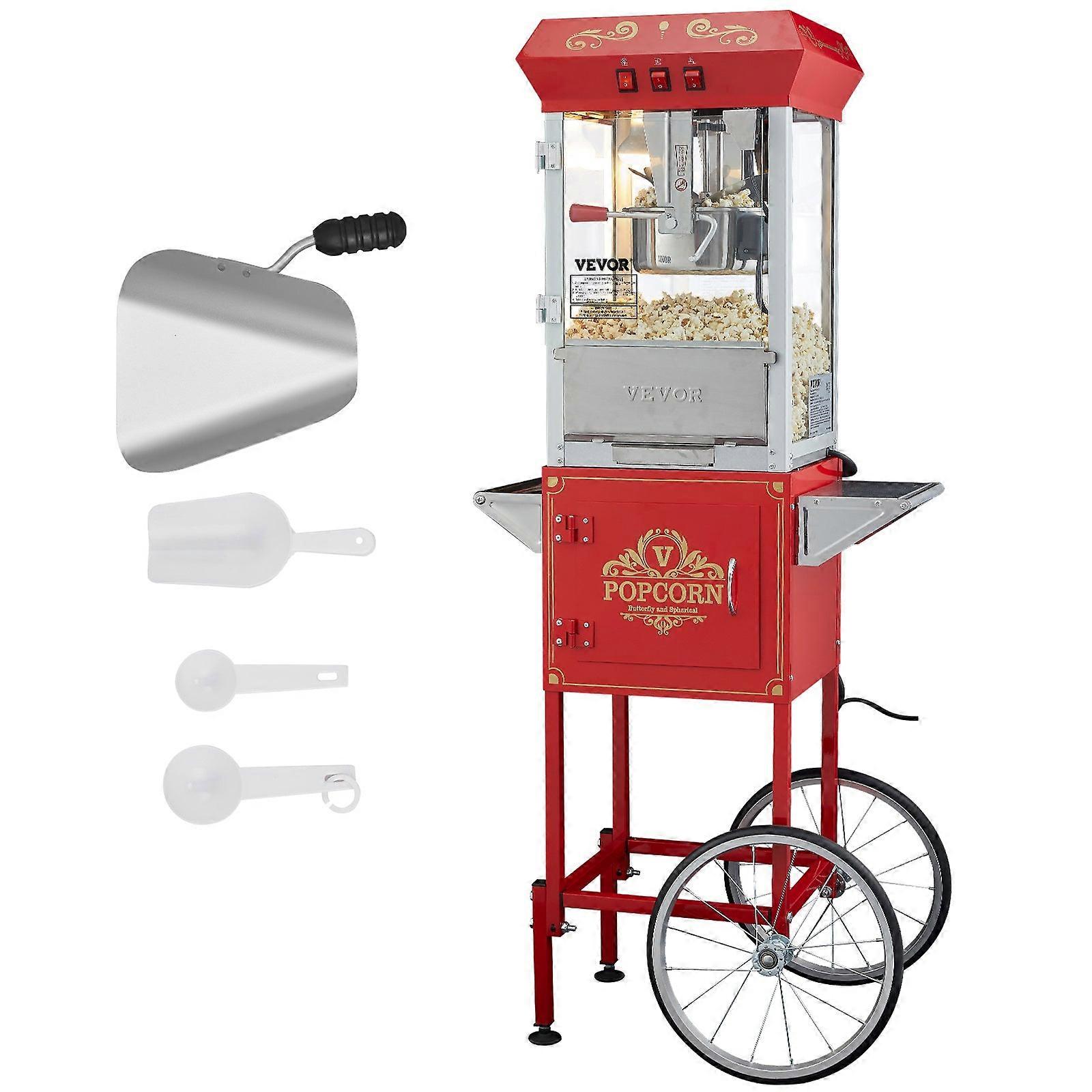 Popcornmachine - Popcornmaker - Popcornmachine met Kar - Popcorn Popper
