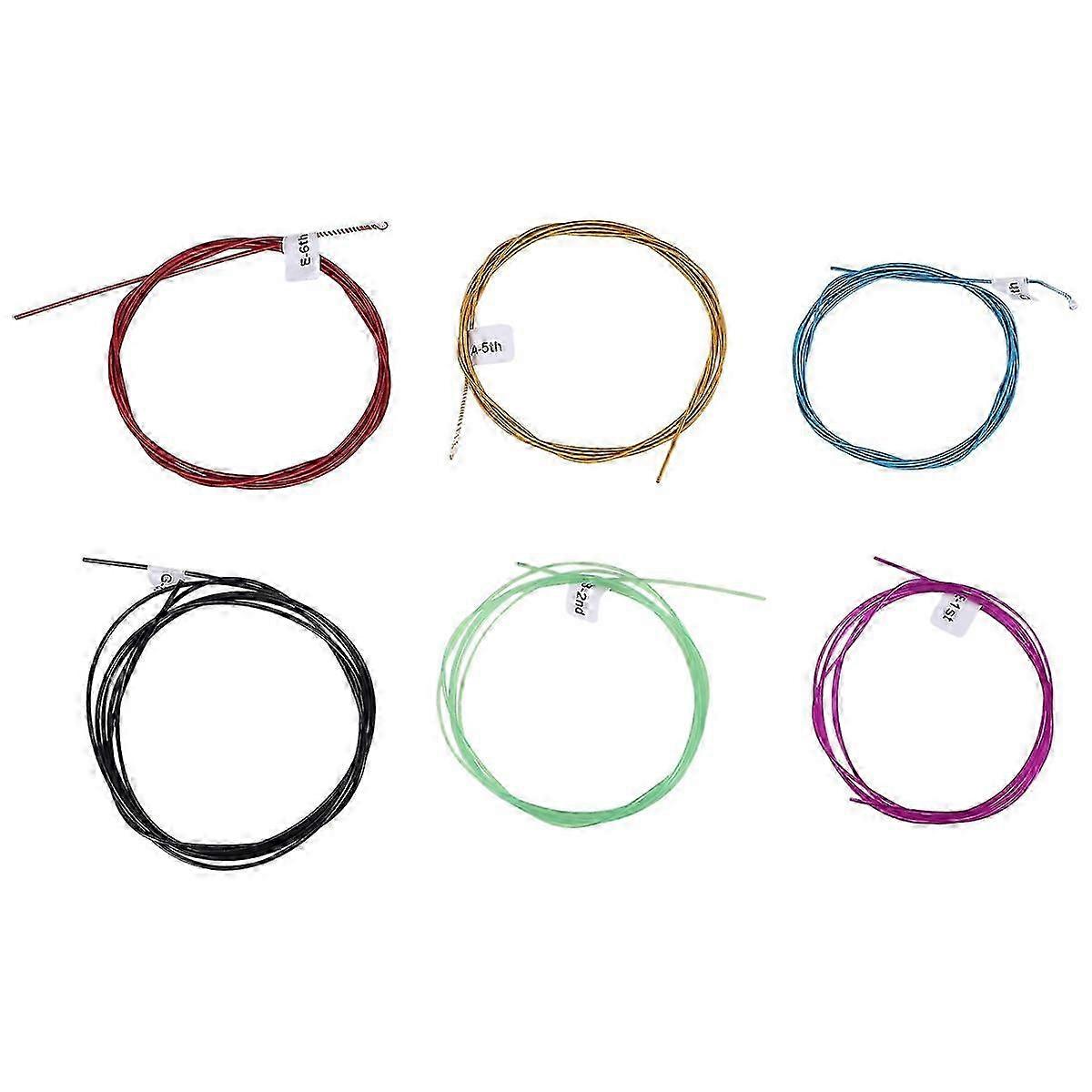 A107C Guitar Colourful Nylon Strings compatible with Guitar Strings