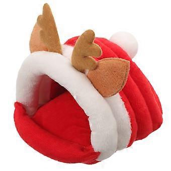 Durable Hamster Bed Deer Shape for Home Use 3Pcs Warm Nest