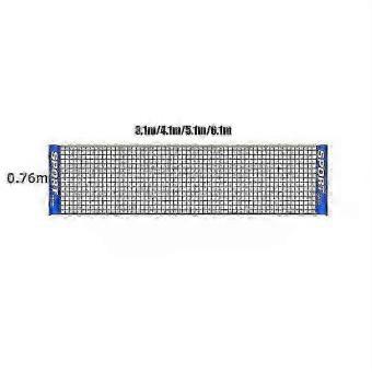 3m 4m 5m 6m Portable Folding Tennis & Badminton Net for Indoor or Outdoor Courts, Lightweight with Carrying Bag, No Stakes Required
