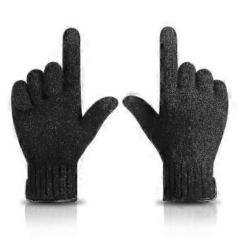 Winter Touch Screen Gloves for Men and Women, Non-Slip Thermal Knit with Fleece Lining, Elastic Cuffs for Cycling Driving Running Hiking