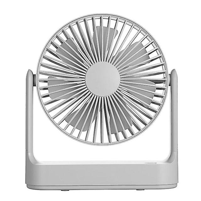 Multifunctional Rechargeable Desktop Fan Low Noise 4-gear Adjustable Wind Detachable Fan Blade Built-in 4000mah Battery