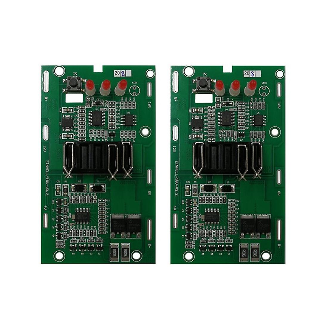 2Pcs RISE-4511396 Li- Battery Charging Protection Circuit Board Pcb Board for X-Change 18V 20V Lith