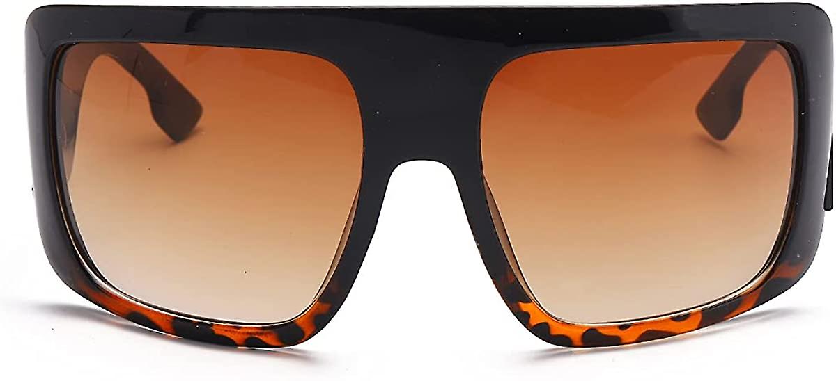 Heytea Large Square Baddie Oversized Women Sunglasses Shield Men Fashion Flat Top Wrap Baddie Shades B5040