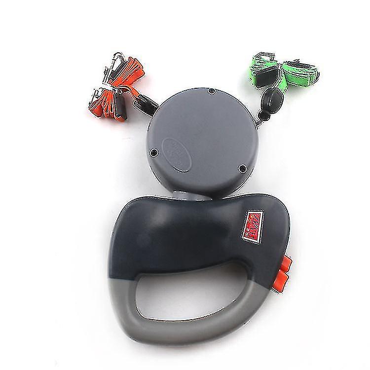 Pet Double Head Guinzaglio automatico retrattile Guinzaglio One Drag Two