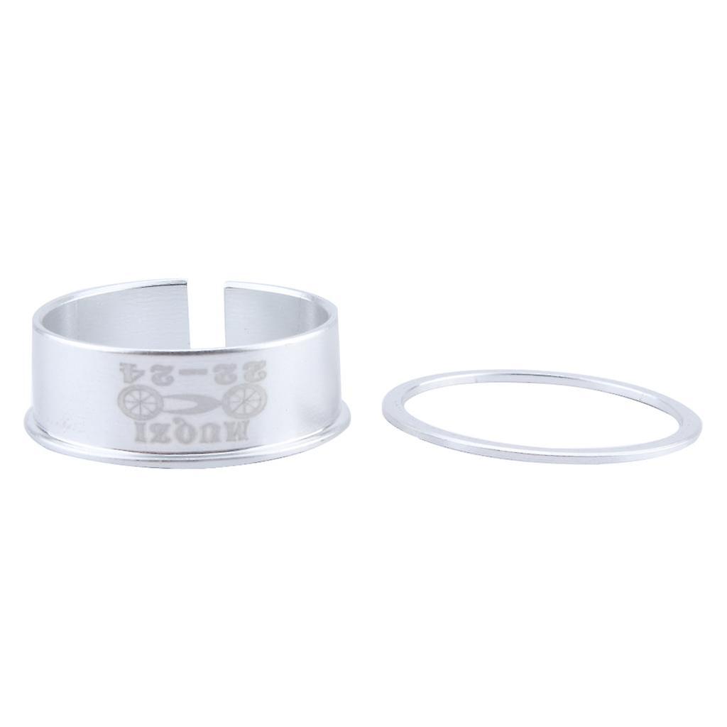 Bicycle Bike Bottom Bracket Washer 24mm to 22mm Axis Conversion Set Silver