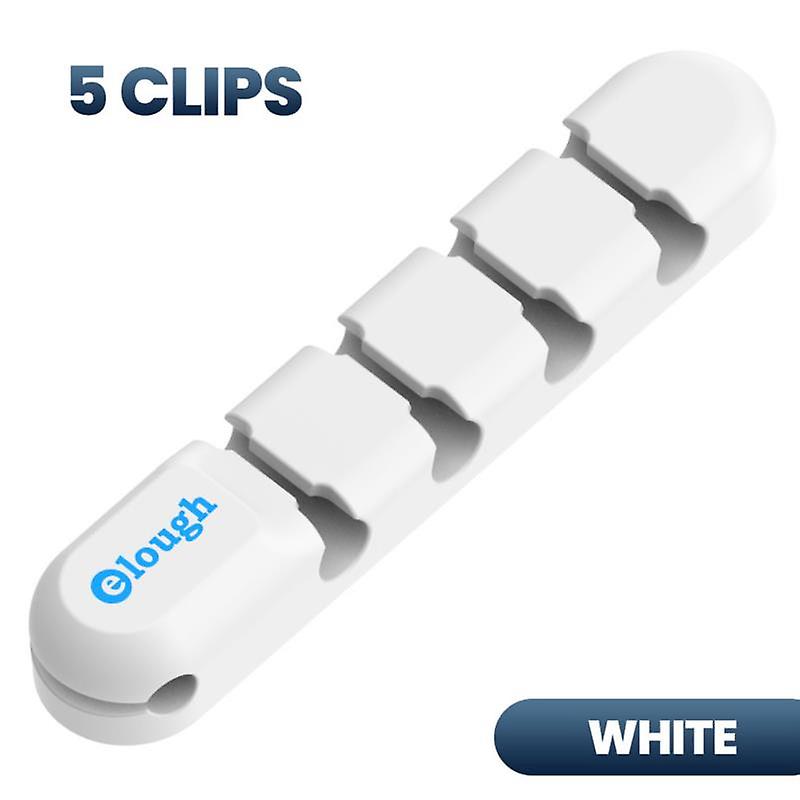 Silicone Cable Clips Organizer Holder Desk Cable Winder Cord Management