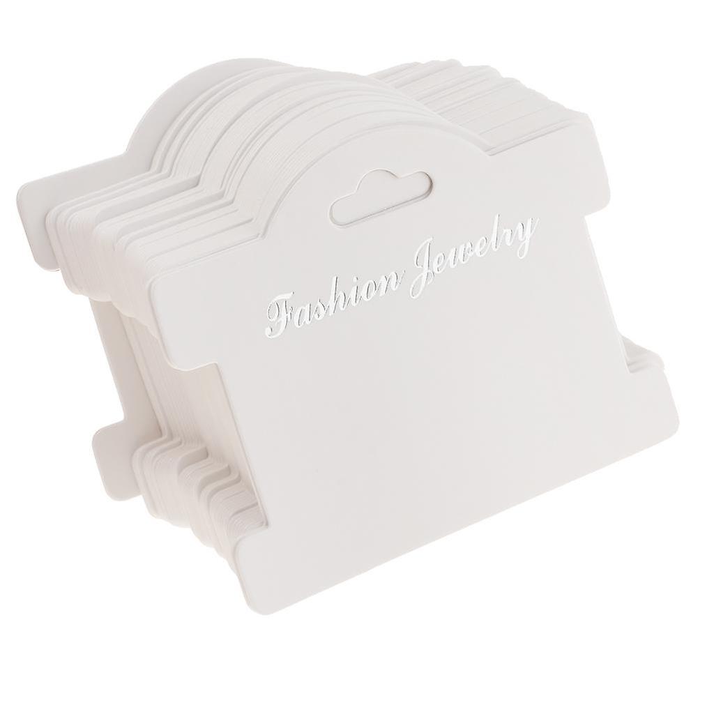 100 Pcs Assorted Style Display Cards/Tags 95x75mm White paper