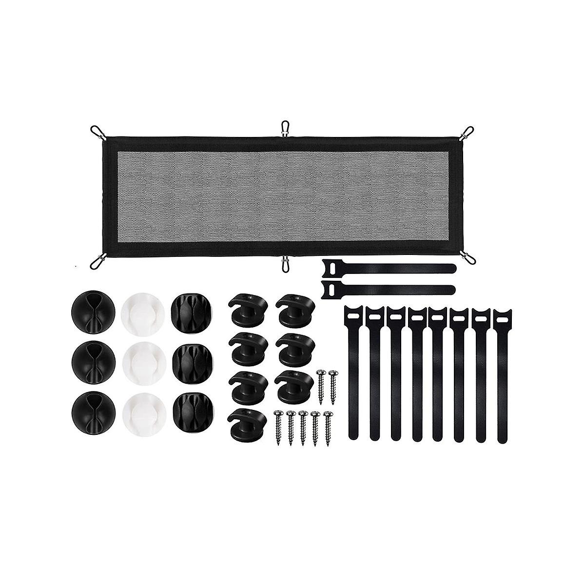 Under Desk Net for Stand Desk, Mesh ,Under Desk Wire Net Capacity Cord Organizer