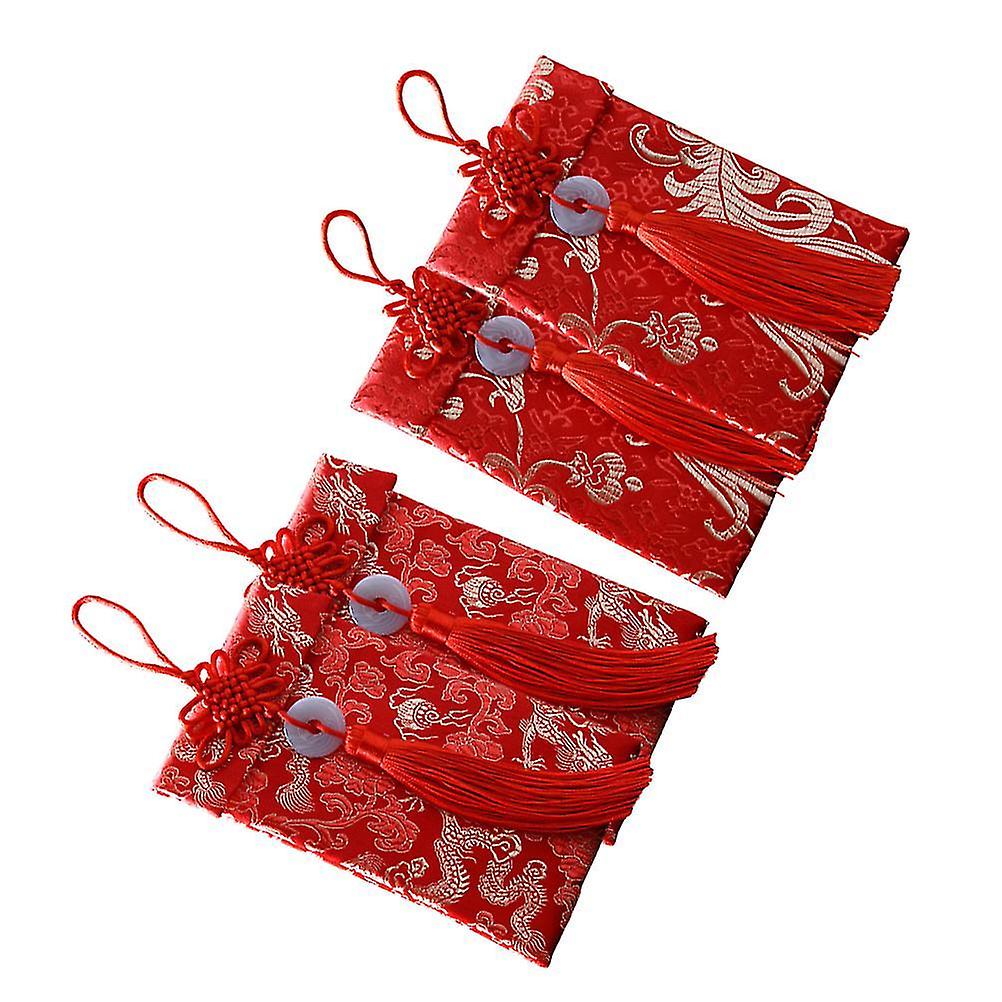 4pcs Red Envelopes Wedding Red Envelopes Spring Festival Envelopes