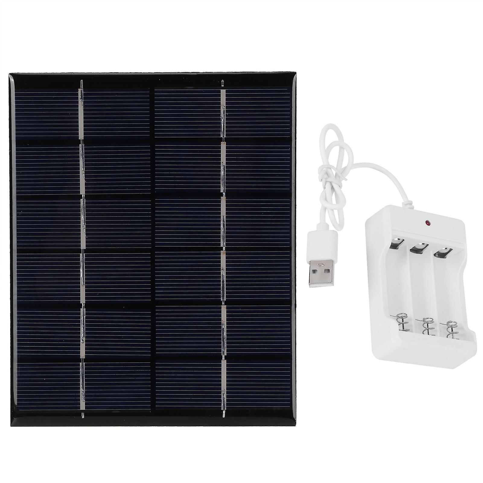 2W 6V Solar Power Panel Board with AA Battery Charger for Science Project DIY Solar Product