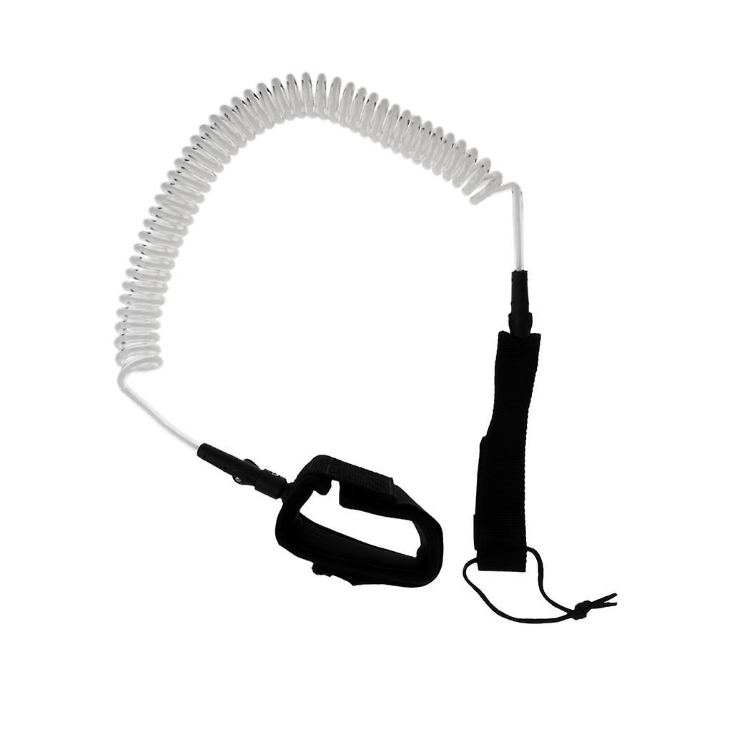 Surfboard Surfing Leash SUP Board Coiled Cord Leg Rope Double Swivels 6FT