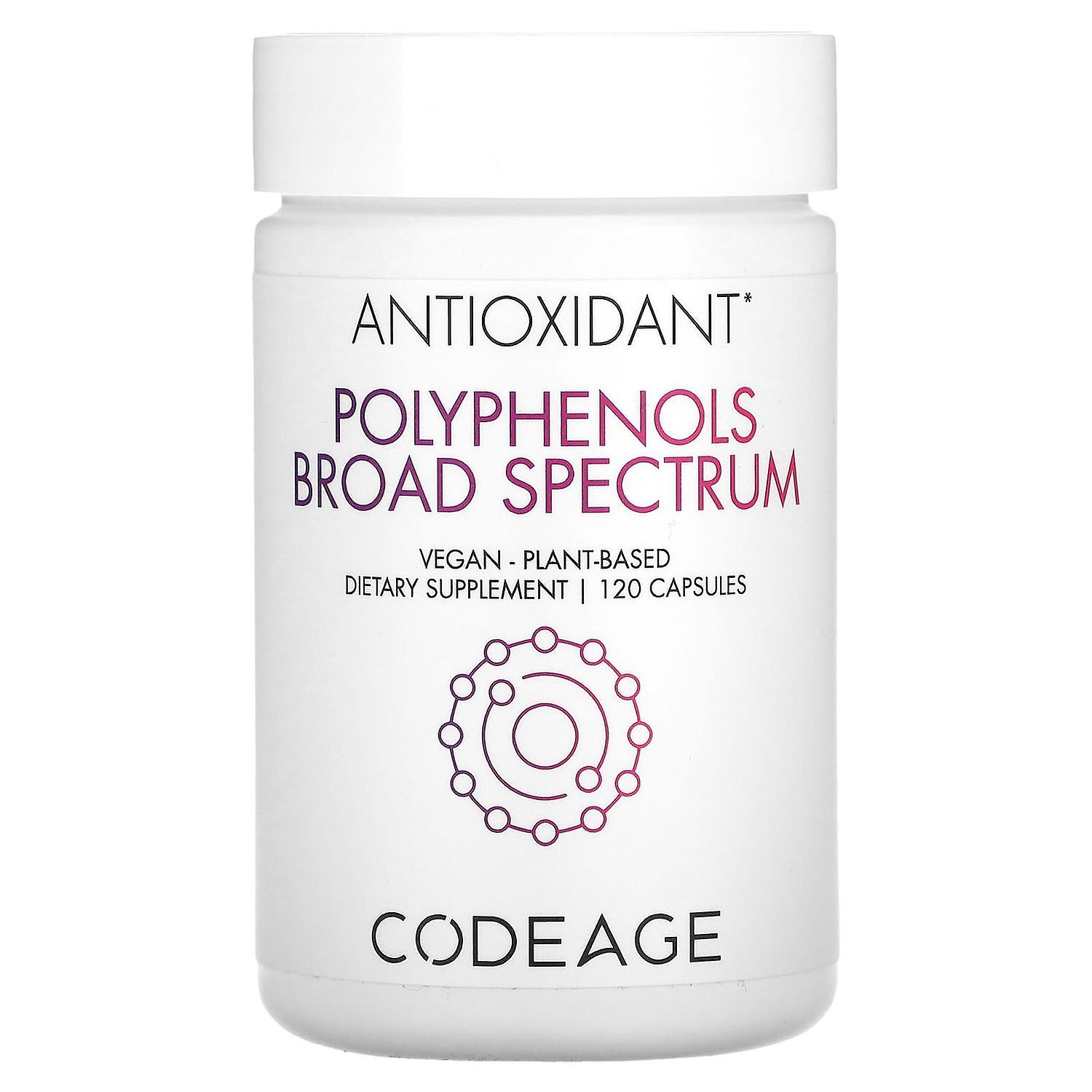 Codeage, Polyphenols Broad Spectrum, 120 Capsules