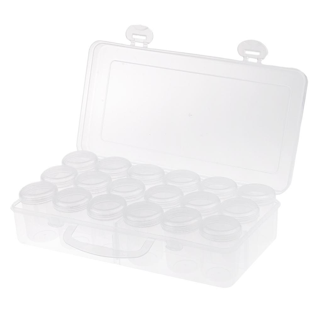 18x Boxed Transparent Plastic Storage Containers For Packing Organization