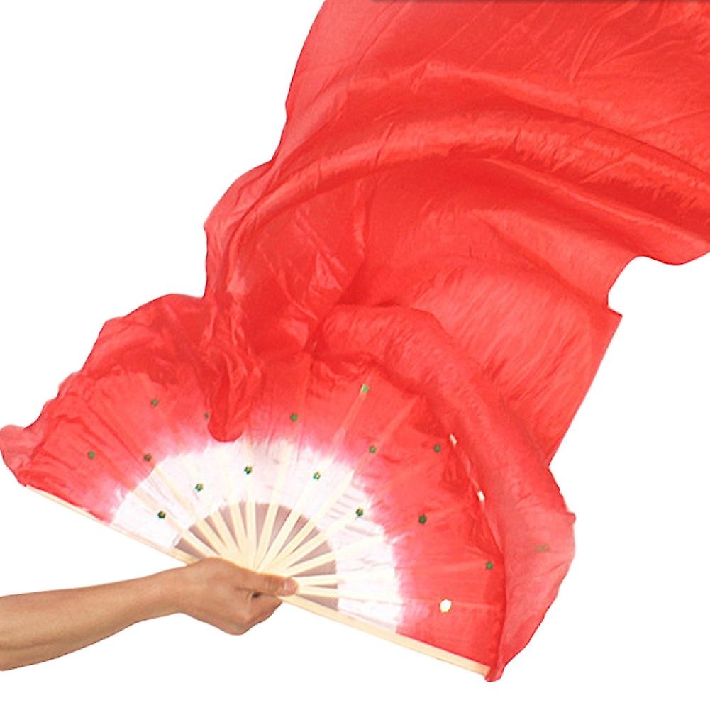 Dance Fans Durable 5 Colors Right Hands Willowy Rivet Fixed Dance Veils for Dancing BoSaiD
