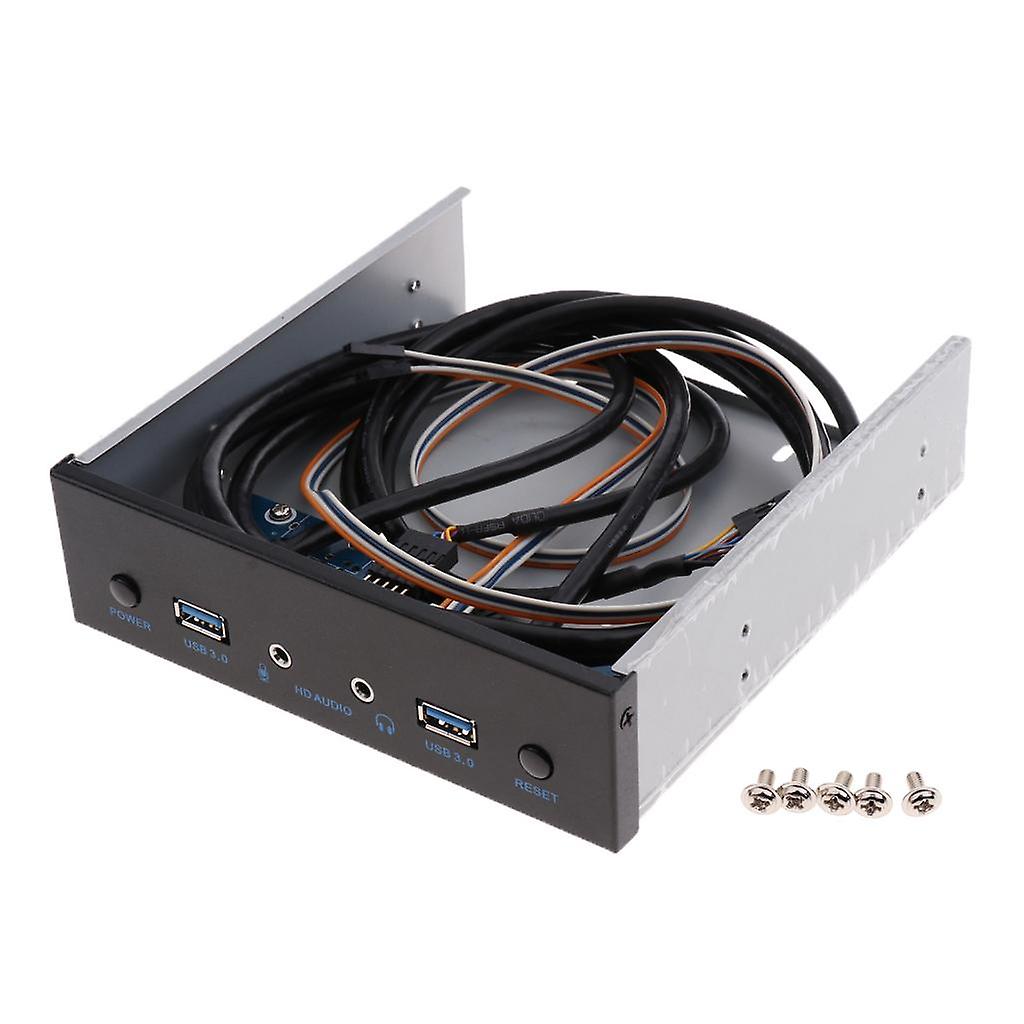 USB3.0 2Port Optical Drive Front Panel USB Hub +HD AUDIO+Power Switch Button