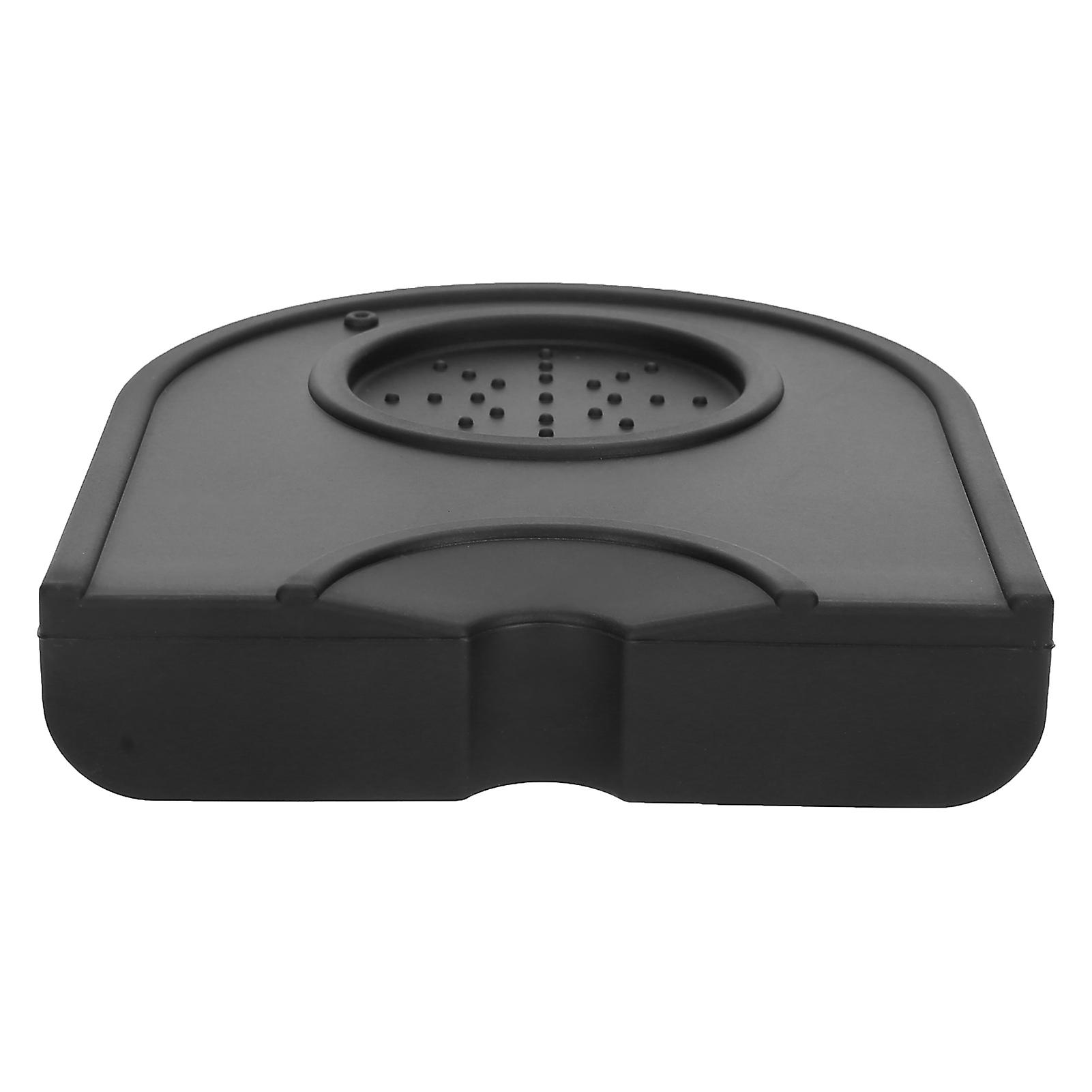 Support de presse à café en silicone, tampon à poudre antidérapant, accessoires pour la préparation du café, noir, petite taille