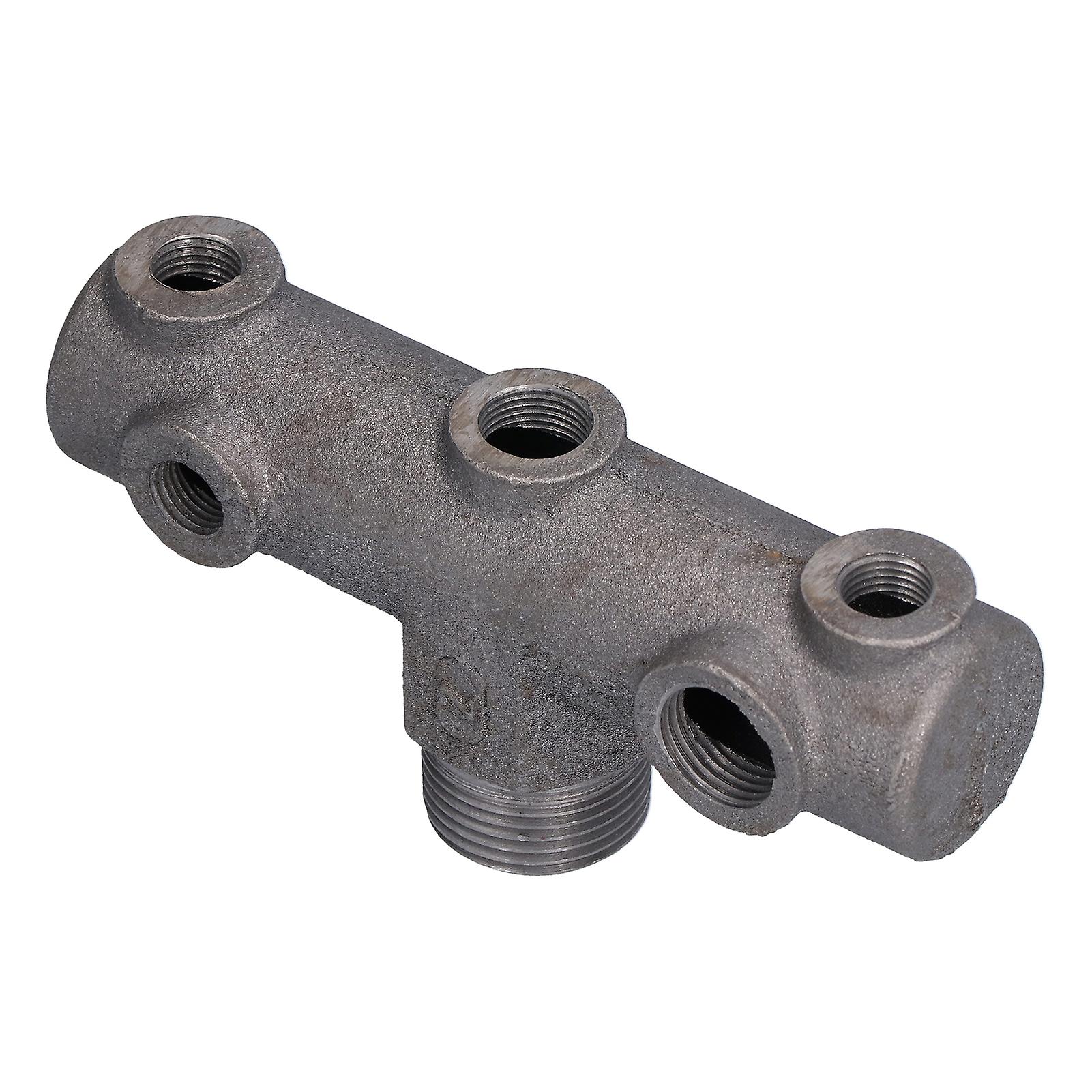 Air Compressor Switch Bracket 6-Way Valve Connector Holder Cast Iron