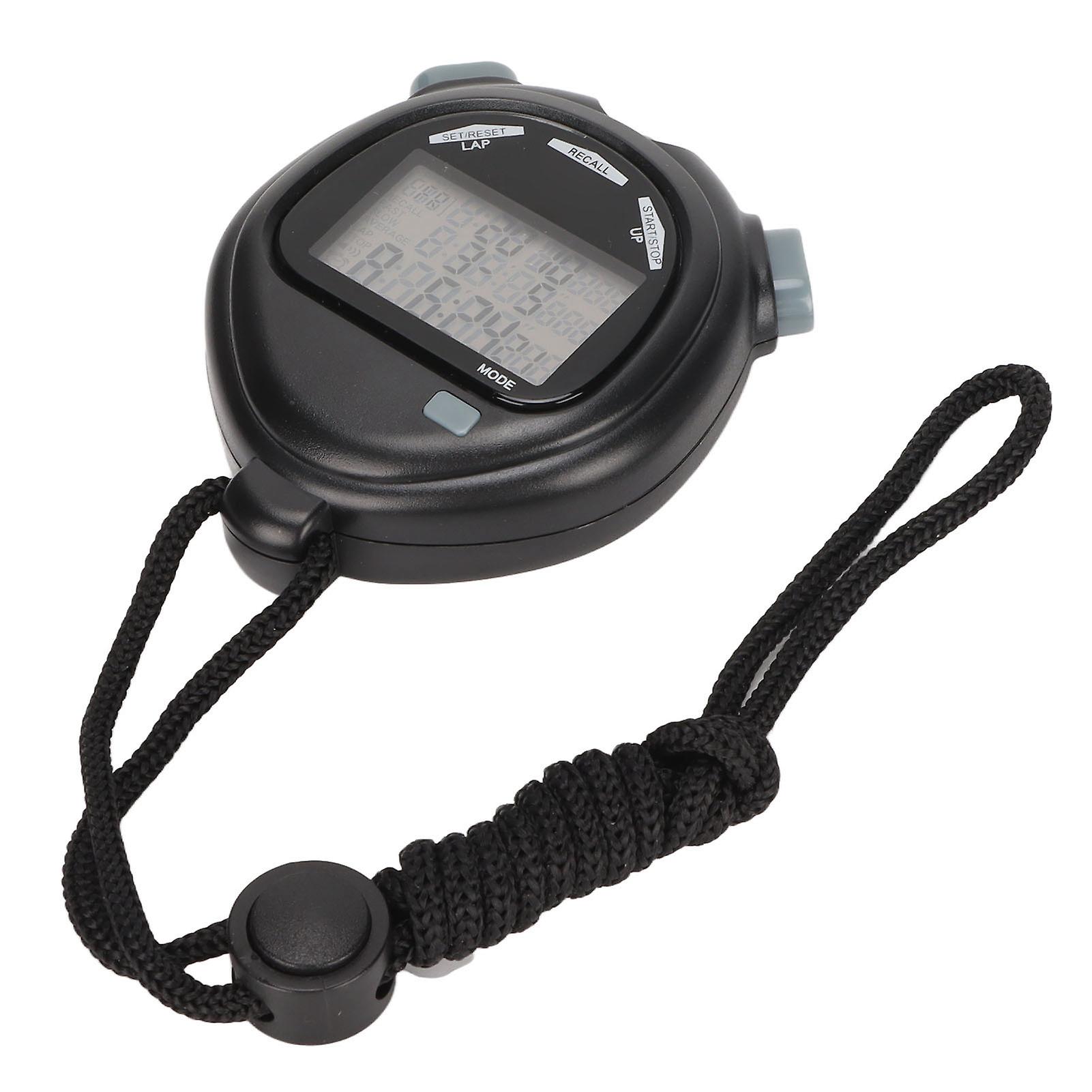 Multifunctional Waterproof Stopwatch Timer, Split Timing, Large Display With Date Time And Alarm Function, Ideal for Sports Training, Coaching And
