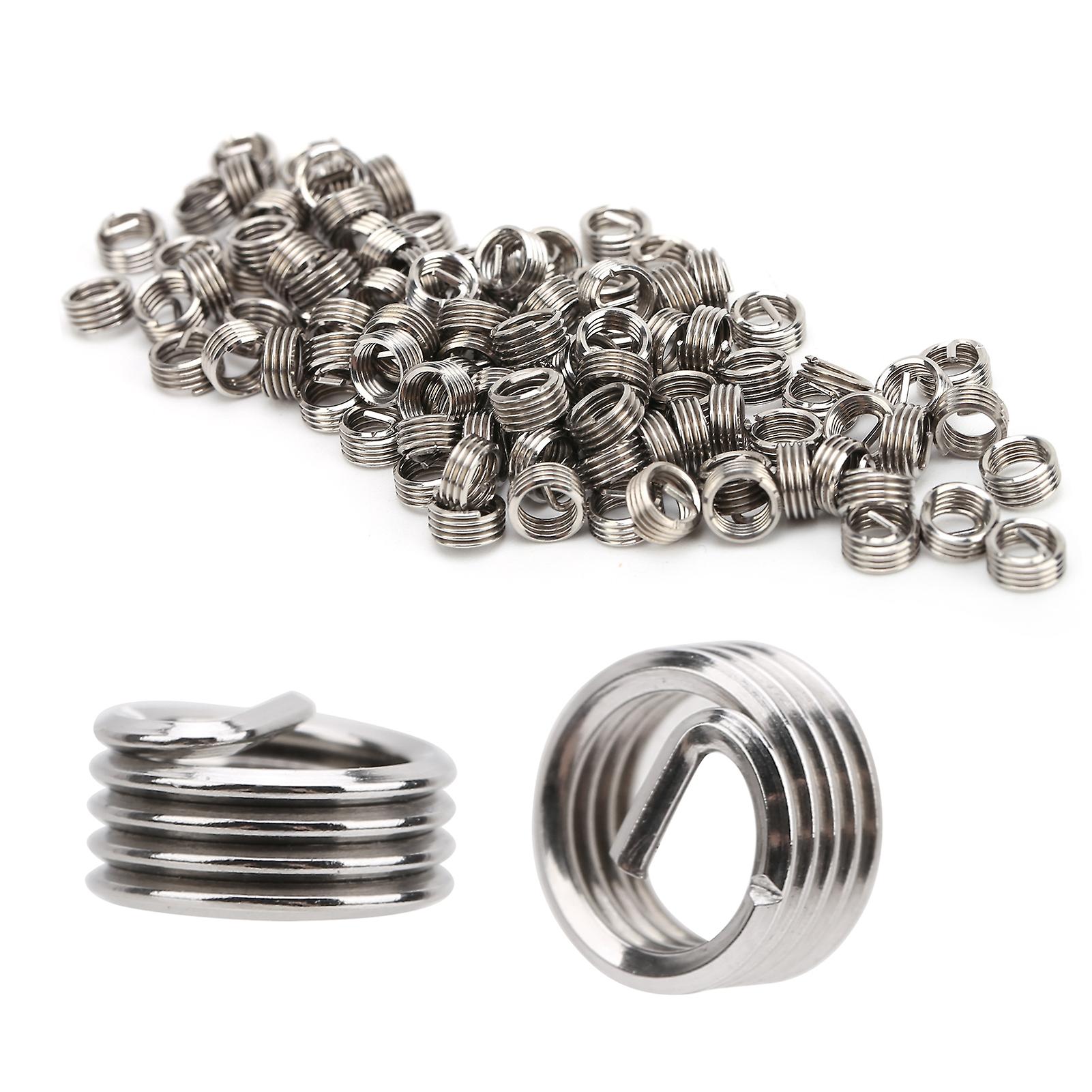 100Pcs M5x0.8x1D Thread Inserts Wire Protection Sleeve Kit