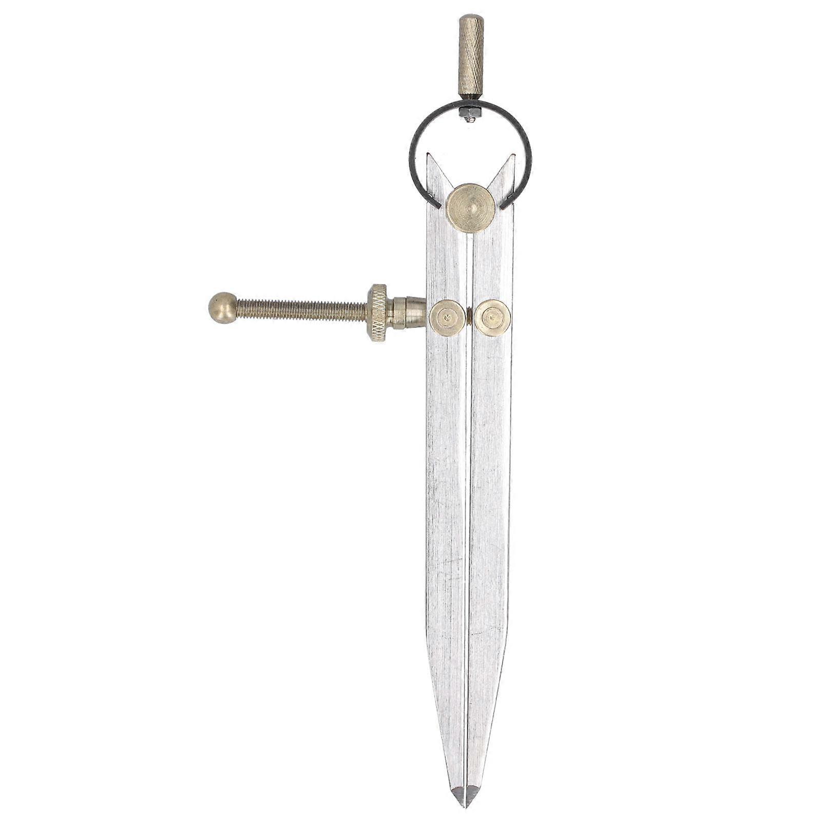 Spacing Gauge Adjustable Wing Divider Leather Craft Drawing Compasses Woodworking Tools6in