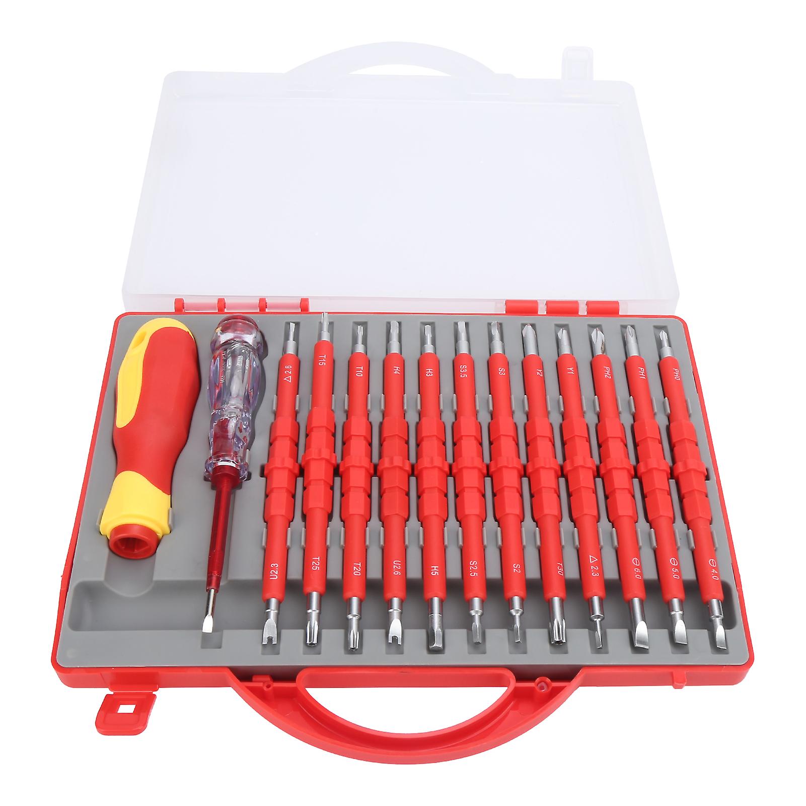 Screwdriver Kit Double End Special‑Shaped Magnetic Driver Bits Insulated Hardware Tools