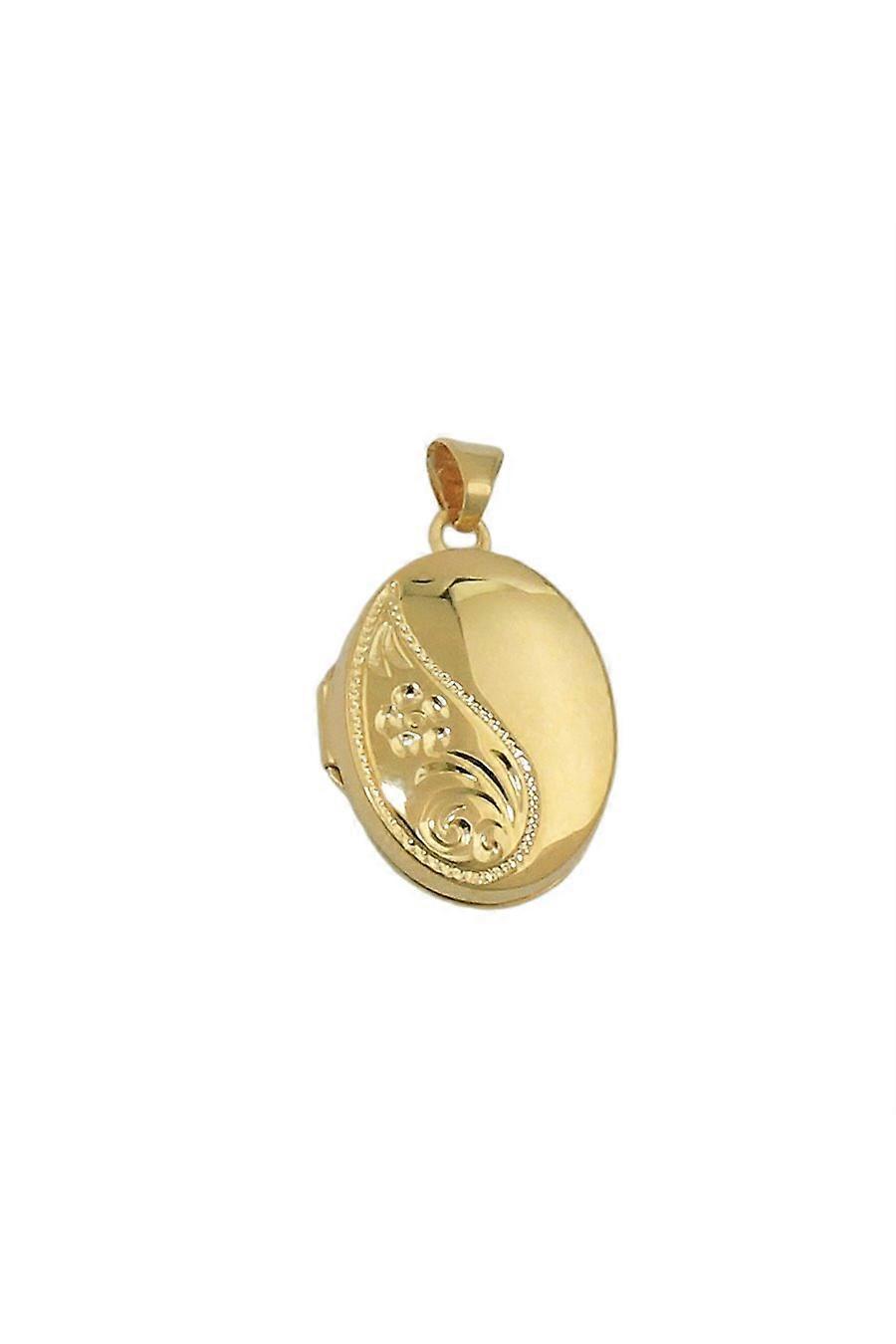 Pendant Locket Gold Plated Silver 925 - Gl93650