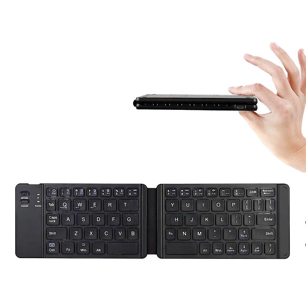 Black Folding Wireless Keyboard Mobile Tablet Universal Computer Gaming Keyboard