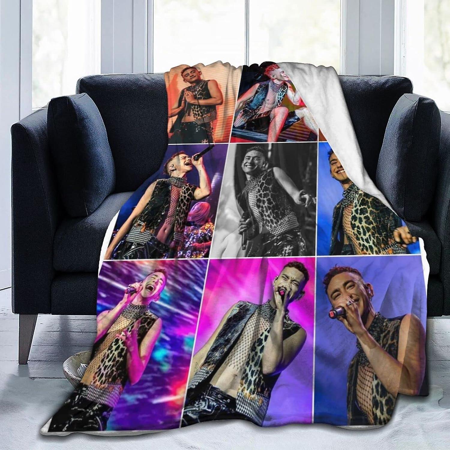 Flanellfilt Olly James Alex-Ander Sängkläder Fleecefilt Mjuka Thow-filtar Luftkonditioneringsfilt För Soffa Soffa Vardagsrum Sovrum a2023