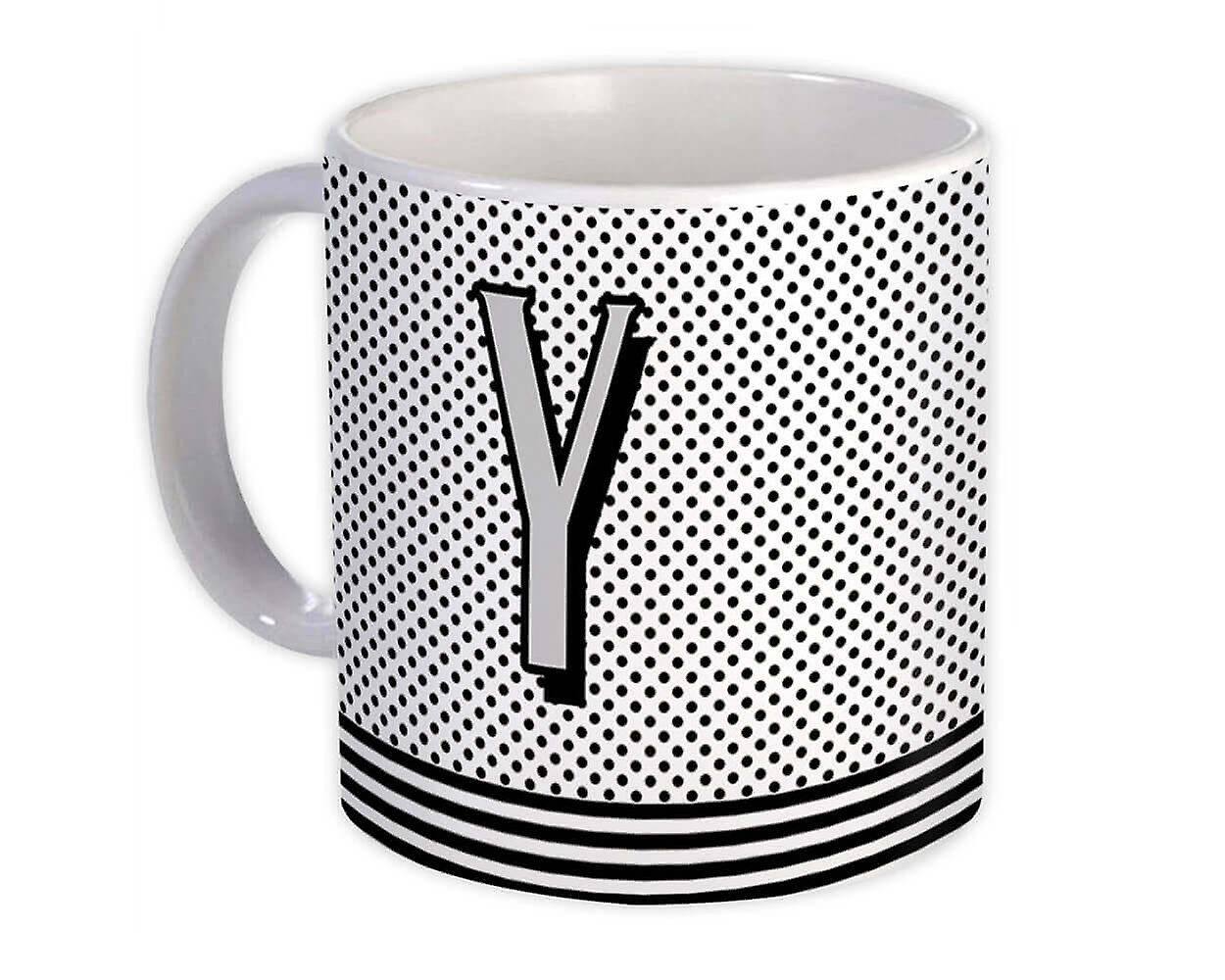 Hediye Kupa: Monogram Harf Y Alfabesi