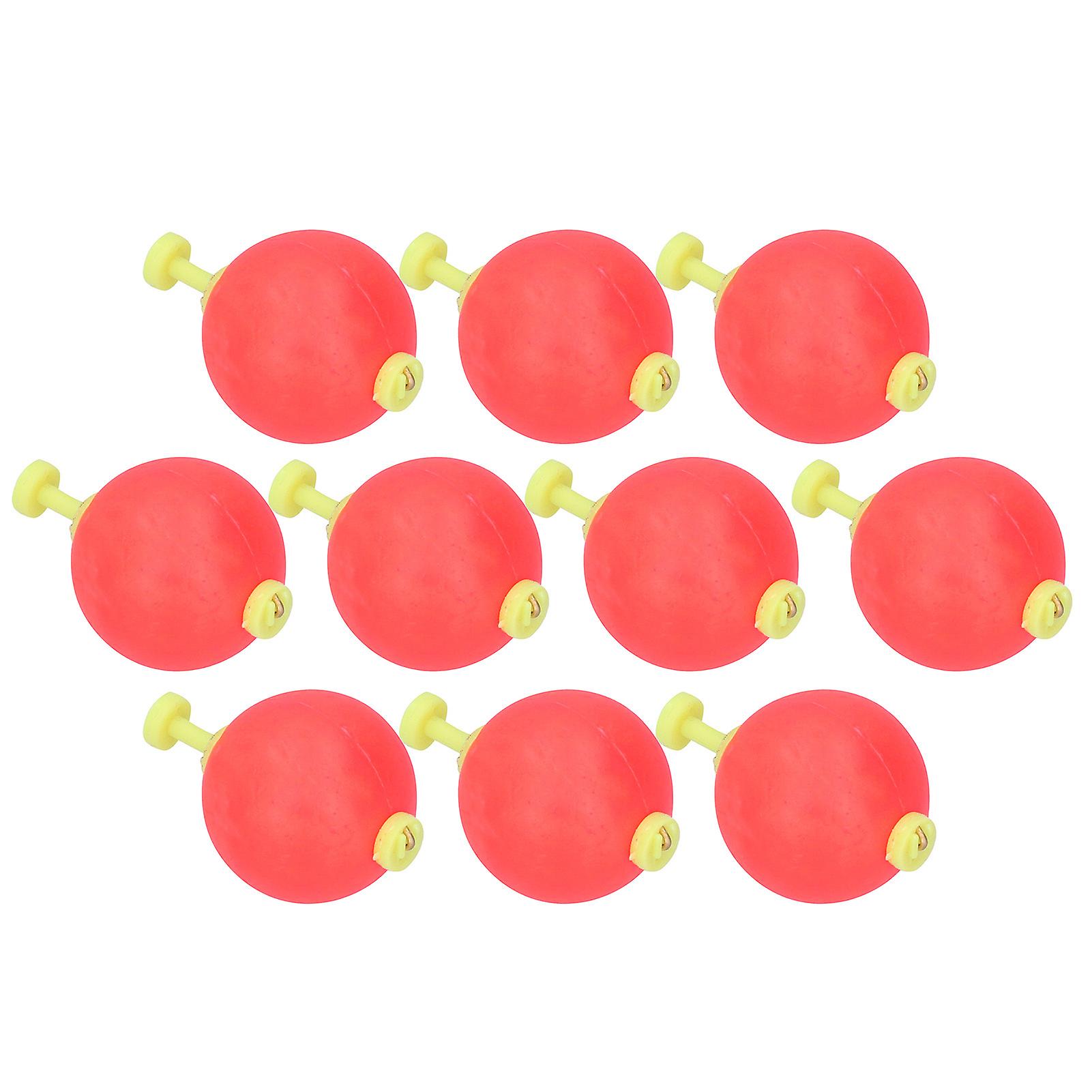 10pcs EVA Fishing Foam Spring Float Bobber Kit, Round Solid L