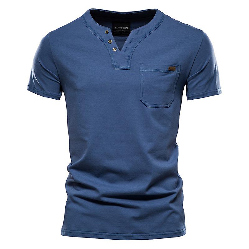 Men's Shirts Short Sleeve Casual Basic Tees Classic Summer Solid T Shirts with Pocket